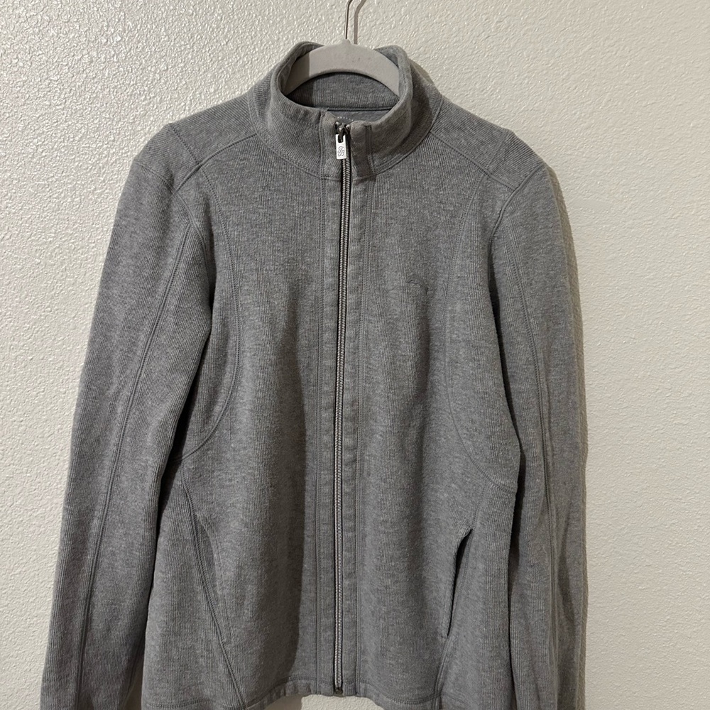 Tommy Bahama Heather Gray Zip-Up Sweater